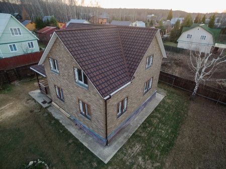 Рулонная черепица КЛАССИЧЕСКАЯ коричневая(8м2)