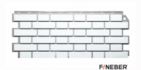 Фасадная панель FINEBER Кирпич клинкерный белый