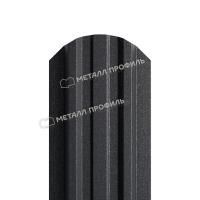 Штакетник металлический МП LАNE-O 16,5х99 (VALORI-20-DarkGrey-0.5)