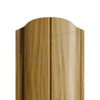 Штакетник металлический МП ELLIPSE-O 19х126 (ECOSTEEL_MA-01-Бразил. Вишня-0.5)