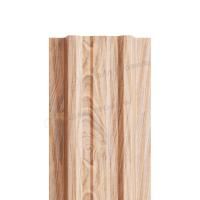 Штакетник металлический МП LАNE-T 16,5х99 (ECOSTEEL_T-01-Кедр-0.5)