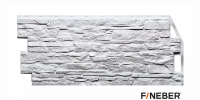 Фасадная панель FINEBER Скала мелованный белый