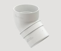 Колено 45˚ STANDARD, белый Döcke