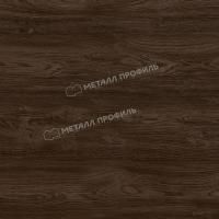 Планка конька круглого R110х2000 (ECOSTEEL_MA-01-МореныйДуб-0.5)