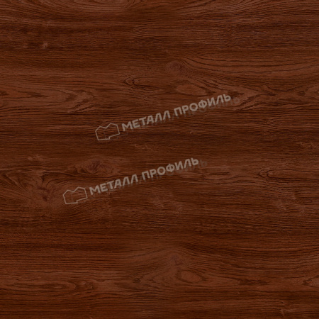Планка конька плоского 120х120х2000 (ECOSTEEL-01-МореныйДуб-0.5)