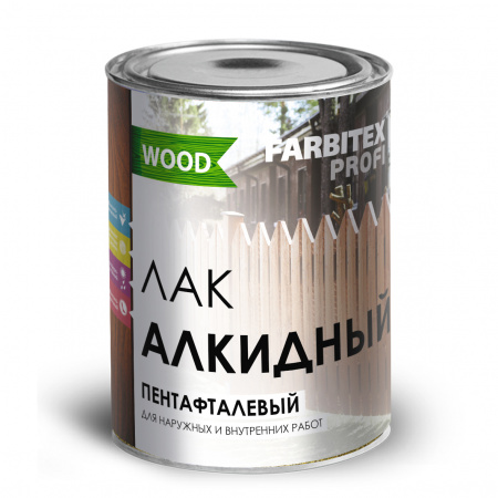 Лак алкидный пентафталевый высокоглянцевый FARBITEX 3 л