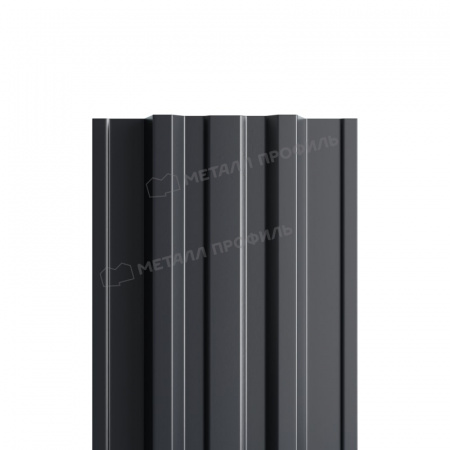 Штакетник металлический МП TRAPEZE-T 16,5х118 (ПЭ-01-7024-0.4)
